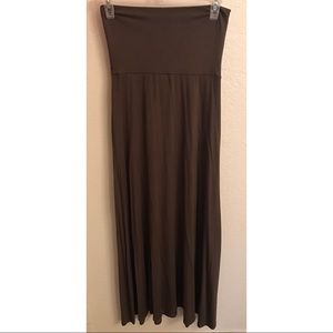 NWOT Olive Green Maxi-Skirt